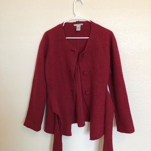 Two Star Dog Red Wool Sweater Size Small